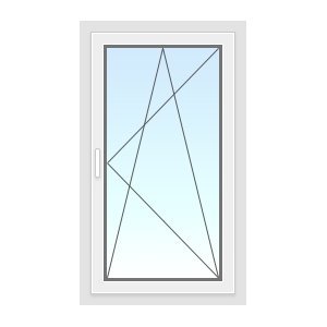 Одностворчатое окно (эконом)