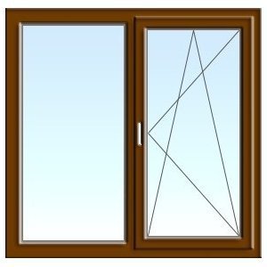 Двустворчатое окно (стандарт)